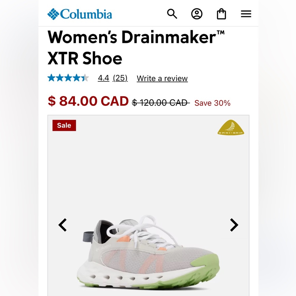 Columbia drainmaker xtr shoes